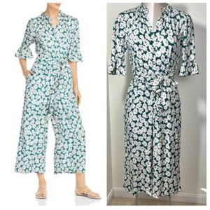 BNWT Rebecca Taylor Serene Flower Silk-Blend Jumpsuit 10